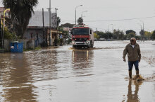 Πλημμύρες στην Ηλεία από την κακοκαιρία