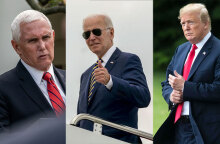 Μάικ Πενς, Τζο Μπάιντεν και Ντόναλντ Τραμπ