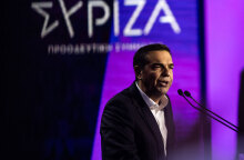 Ο Αλέξης Τσίπρας σε εκδήλωση του ΣΥΡΙΖΑ