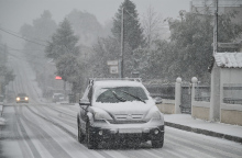 Χιονόπτωση στον Διόνυσο