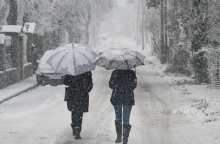 Χιονόπτωση στον Διόνυσο