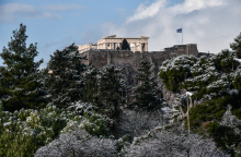 Χιονόπτωση στην Αθήνα - Κακοκαιρία «Μπάρμπαρα»