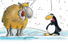 Ο Αρκάς προσεγγίζει με χιουμοριστική διάθεση την κακοκαιρία Μπάρμπαρα στο σκίτσο του στα social media