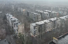 Η βομβαρδισμένη πόλη Βουλεντάρ στην Ανατολική Ουκρανία