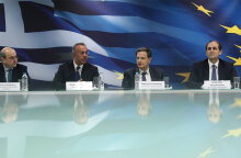 Ο Χρήστος Σταϊκούρας, ο Κωστής Χατζηδάκης, ο Θόδωρος Σκυλακάκης και ο Απόστολος Βεσυρόπουλος