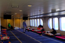 Το πλοίο στο Ισκεντερούν της Τουρκίας που μετατράπηκε σε πλωτό νοσοκομείο και προσωρινό καταφύγιο για σεισμόπληκτους