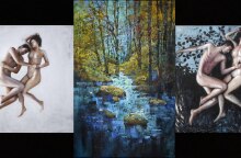 Στοχαστικά Είδωλα του Ανδρέα Νικολάου και Στα Μονοπάτια της Αρκαδίας του Στόγιαν Ντόνεφ στην Evripides Art Gallery.