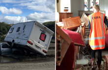 Εικόνες καταστροφής στη Νέα Ζηλανδία μετά τον κυκλώνα Γκαμπριέλ