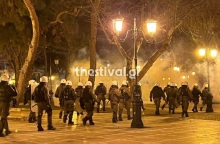 Τέμπη: Επεισόδια στη Θεσσαλονίκη στην πορεία για το δυστύχημα