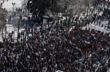 Πορεία στην Αθήνα για την τραγωδία στα Τέμπη