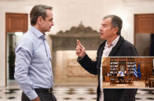 Κυριάκος Μητσοτάκης και Σταύρος Θεοδωράκης στην εκπομπή «Πρωταγωνιστές»