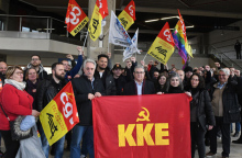 Ο Δημήτρης Κουτσούμπας στο πλευρό των Γάλλων απεργών