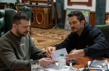 Ορλάντο Μπλουμ και Βολοντίμιρ Ζελένσκι