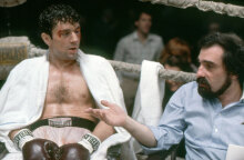 Ρόμπερτ ντε Νίρο και Μάρτιν Σκορσέζε στα γυρίσματα της ταινίας «Οργισμένο Είδωλο»