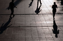 Πολίτες στο κέντρο της Αθήνας