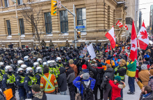 Διαδηλωτές στον Καναδά