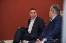 Ο Αλέξης Τσίπρας και ο Δημήτρης Κουτσούμπας