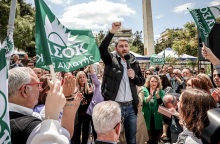 Ο Νίκος Ανδρουλάκης στη Νέα Σμύρνη