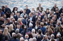 Ο Κυριάκος Μητσοτάκης στη Χαλκίδα