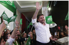 Ο πρόεδρος του ΠΑΣΟΚ, Νίκος Ανδρουλάκης, μετά το τέλος της εκλογικής αναμέτρησης της 21ης Μαΐου