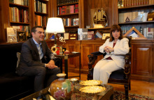 Ο Αλέξης Τσίπρας με την Κατερίνα Σακελλαροπούλου