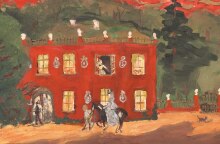 Μιχαήλ Λαριόνοφ, Χωρίς τίτλο, 1900  γκουάς και μπρουντζόχρωμα σε χαρτί, 25.7 x 34.1εκ.  ©MOMus-Μουσείο Μοντέρνας Τέχνης-Συλλογή Κωστάκη