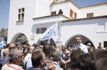 Ο Κυριάκος Μητσοτάκης στην Πάτμο