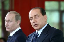 O Σίλβιο Μπερλουσκόνι και ο Βλαντίμιρ Πούτιν