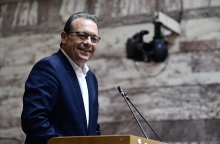 Ο Σωκράτης Φάμελλος στη συνεδρίαση της Κ.Ο. του ΣΥΡΙΖΑ