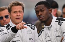 Ο Μπραντ Πιτ στα γυρίσματα της νέας του ταινίας στο Silverstone