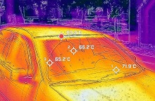 Kαύσωνας Κλέων: Θερμικές κάμερες κατέγραψαν 84 βαθμούς σε αυτοκίνητα