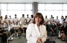 Η Κατερίνα Σακελλαροπούλου στο Ιωακείμειο Γηροκομείο