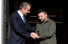 Το μήνυμα Ζελένσκι για την επίσκεψή του στην Ελλάδα © ΓΙΑΝΝΗΣ ΠΑΝΑΓΟΠΟΥΛΟΣ / EUROKINISSΙ