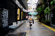 Βροχή στο κέντρο της Αθήνας