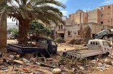 Η ελληνική αποστολή βρισκόταν στην Λιβύη που έχει χτυπηθεί σκληρά από την κακοκαιρία Daniel © EPA