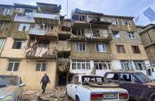 Ζημιές σε κτίρια στο Ναγκόρνο Καραμπάχ