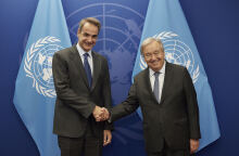 Συνάντηση Μητσοτάκη - Γκουτέρες