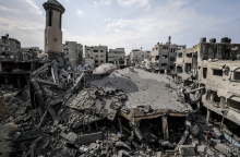 Κατεστραμμένο τέμενος στη Γάζα