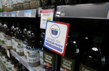 Καρτελάκι για το καλάθι του νοικοκυριού στο σούπερ μάρκετ