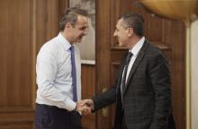 Συνάντηση του Κυριάκου Μητσοτάκη με τον Δημήτρη Κουρέτα © ΓΡΑΦΕΙΟ ΤΥΠΟΥ ΠΡΩΘΥΠΟΥΡΓΟΥ/ΔΗΜΗΤΡΗΣ ΠΑΠΑΜΗΤΣΟΣ