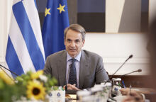 Ο Κυριάκος Μητσοτάκης στο υπουργικό συμβούλιο