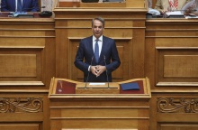 Ο Κυριάκος Μητσοτάκης στη Βουλή