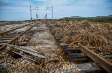 Καταστροφές στο σιδηροδρομικό δίκτυο από τις κακοκαιρίες του Σεπτεμβρίου
