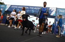 Στιγμιότυπο από το αγώνα των 5 χλμ στο πλαίσιο του 40ου Αυθεντικού Μαραθωνίου Αθήνας