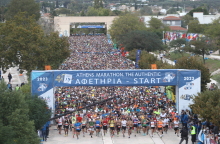 Εκκίνηση στον Μαραθώνα για τον 40ο Αυθεντικό Μαραθώνιο Αθηνών