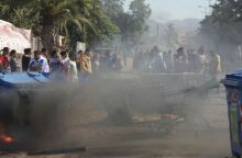 Στιγμιότυπο από παλιότερη κινητοποίηση Ρομά στην περιοχή