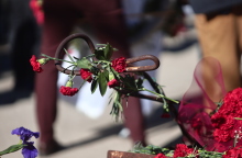 Στιγμιότυπο από τη φετινή επέτειο της Εξέγερσης του Πολυτεχνείου