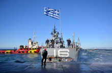 Ζημιές στο αντιτορπιλικό «Βέλος» λόγω των ισχυρών ανέμων