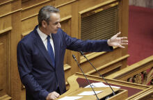 Ο Κυριάκος Μητσοτάκης στη Βουλή