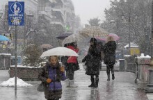 Χιονιάς στα Τρίκαλα